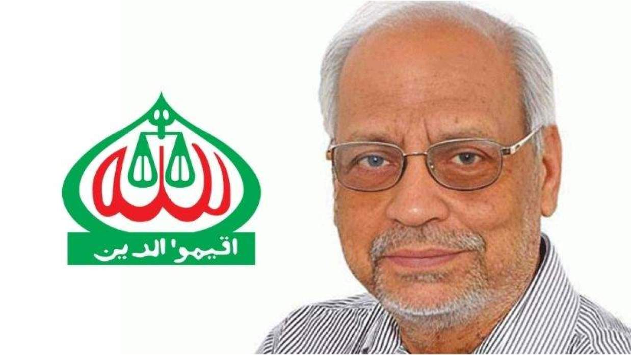 মেজন আখতারুজ্জামান ও জামায়াতের লোগো