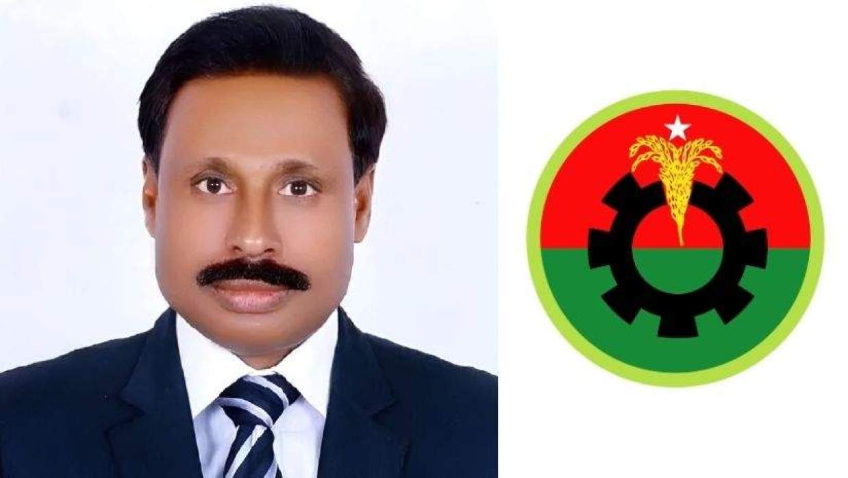 গ্রেপ্তার বিএনপি নেতা শাহিনুর আলম মারফত ও বিএনপির লোগো