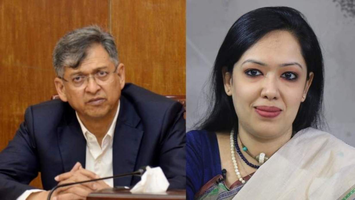 স্বরাষ্ট্রমন্ত্রী সালাহউদ্দিন আহমদের ও রুমিন ফারহানা