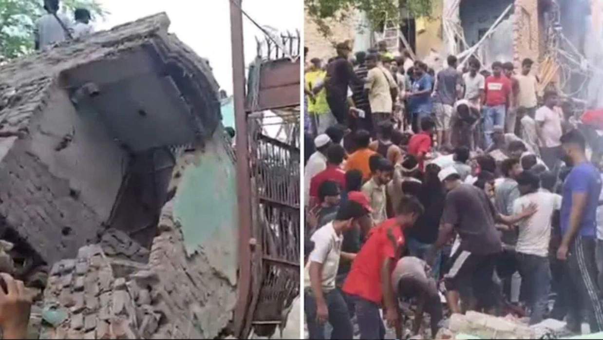 বহুতল ভবন ধ্বসে কয়েকজন আটকা পড়েছেন