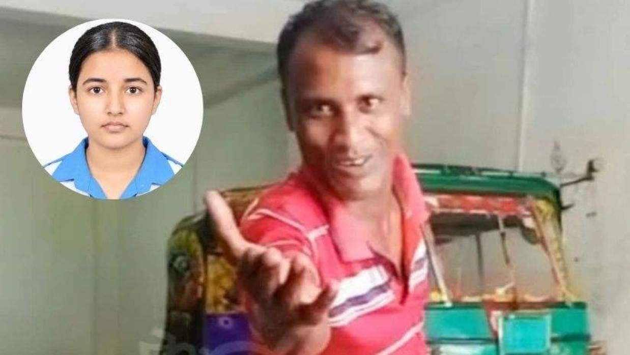  তাজমিন ও অভিযুক্ত অটোরিকশা চালক  