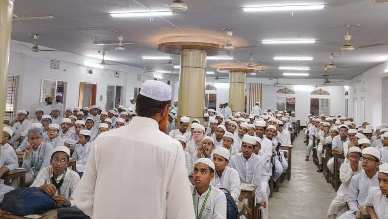 রাজধানীর একটি মাদ্রাসার শ্রেণিকক্ষ