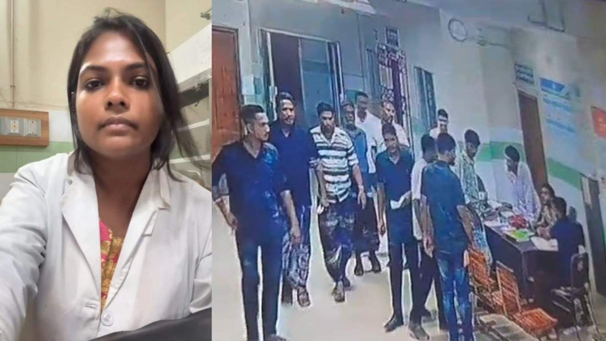 নারী চিকিৎসককে হেনস্তা