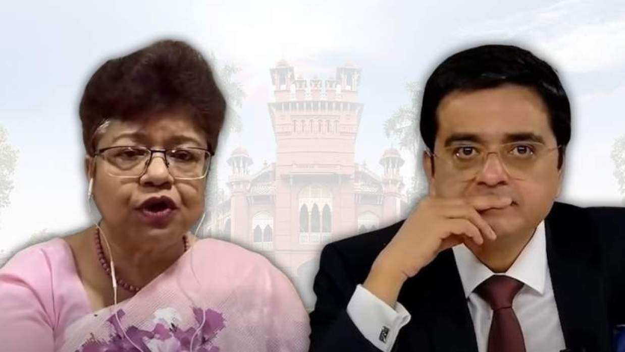 ঢাবির ইংরেজি বিভাগের সহযোগী অধ্যাপক তাসনিম সিরাজ মাহবুব এবং সাংবাদিক খালেদ মুহিউদ্দীন