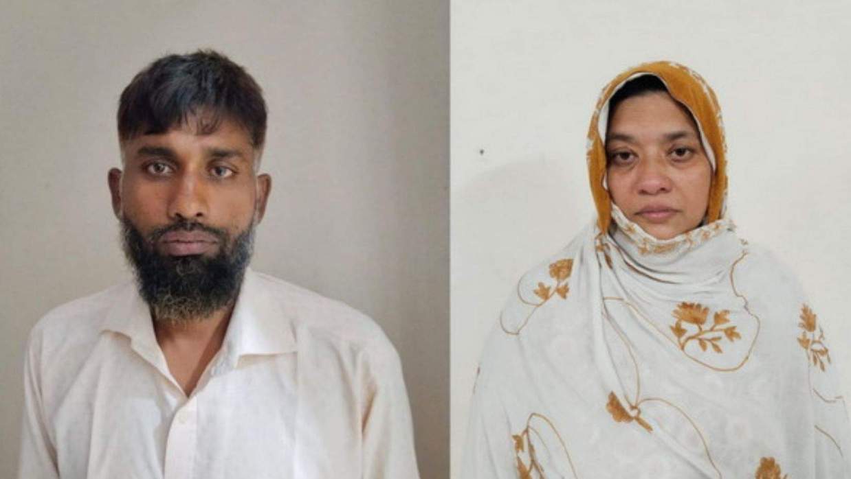 গ্রেপ্তার হওয়া দম্পত্তি