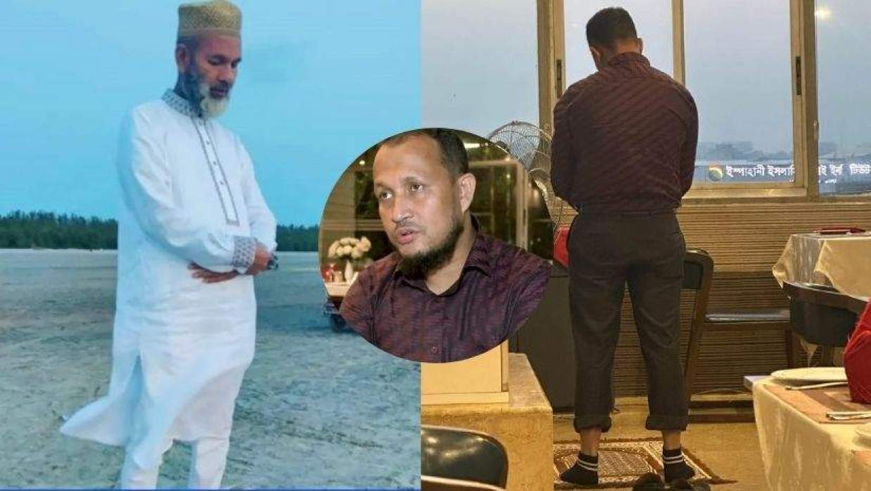 গ্রেপ্তারের পর আবেদ আলীর বিভিন্ন সময় তার নামাজের ছবি ভাইরাল হয়েছিল।  যুব উন্নয়ন অধিদপ্তরের প্রশ্নফাঁসে অভিযুক্ত সোহাগও চাইলেন নামাজ পড়ার সুযোগ (ডানে)