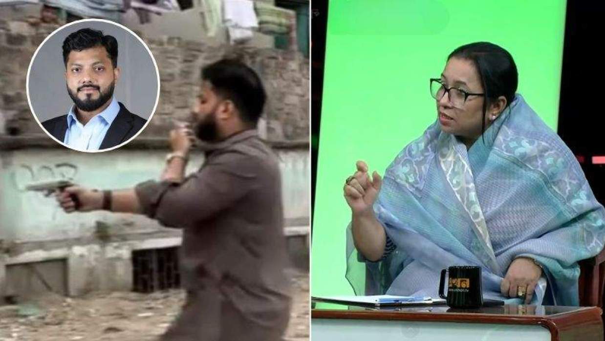 ইশরাক হোসেন ও এমপি নিলোফার চৌধুরী মনি