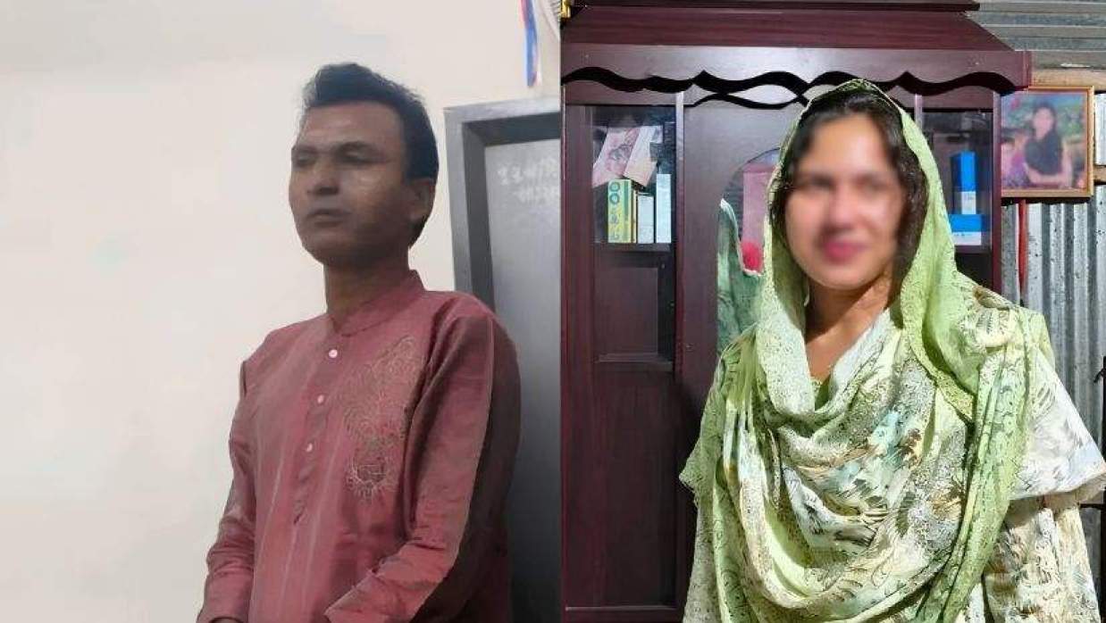 নববধূ ও  গাড়িচালক এমদাদুল হক অরচন মিয়া