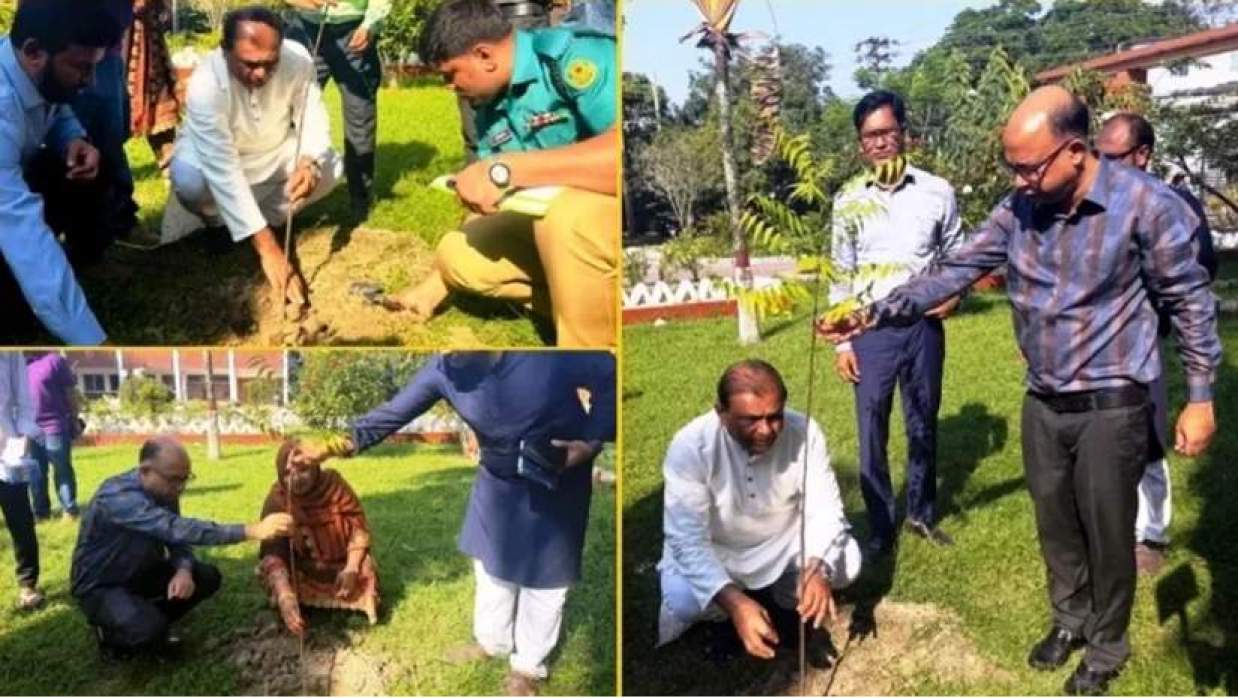 বৃক্ষরোপন করছেন সিনিয়র সচিব আবদুল খালেক