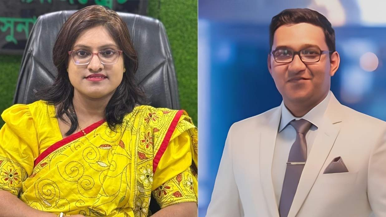 উপজেলা নির্বাহী কর্মকর্তা শিল্লী রানী মোদক ও এসিল্যান্ড আরিফুর রহমান
