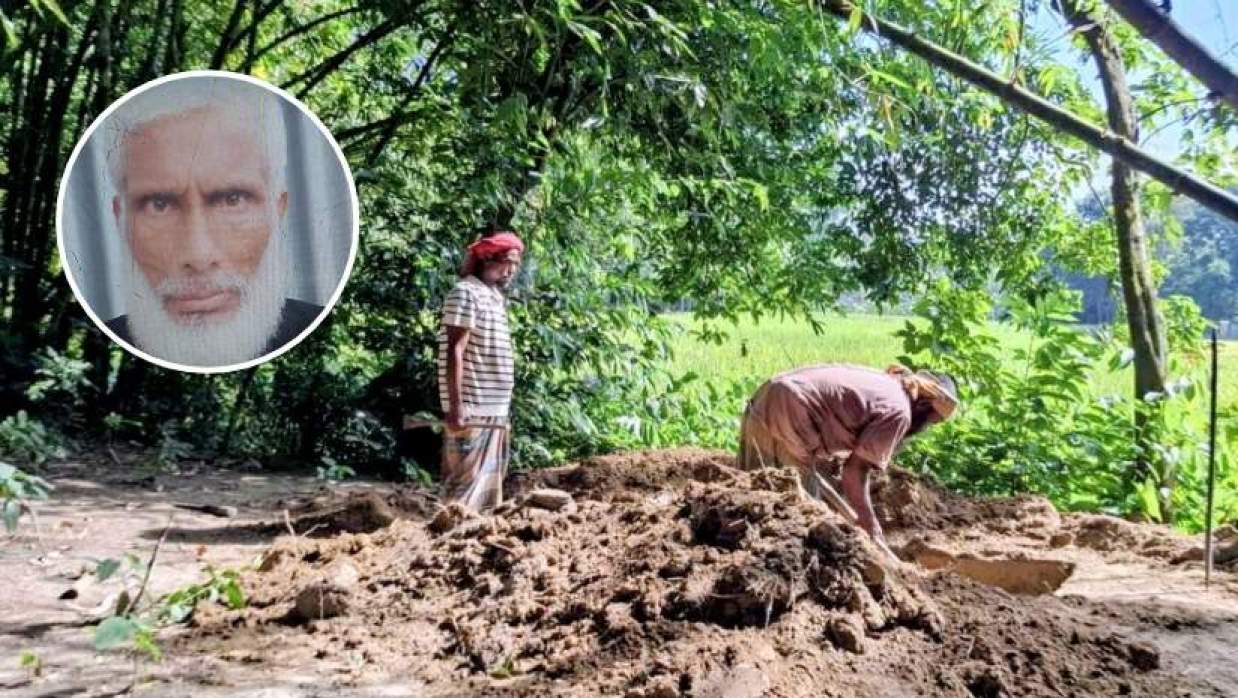 নতুন গোরস্থানে স্থানান্তর করে পুনরায় দাফন