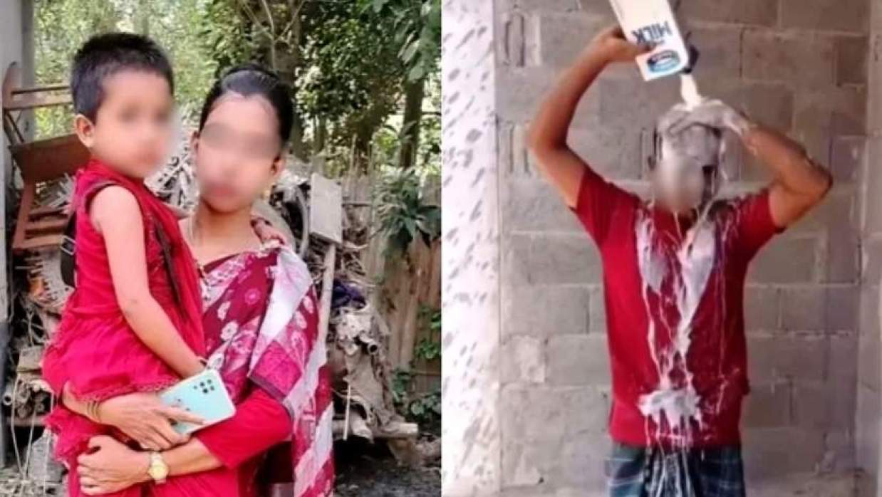 সৌদি প্রবাসীর দুধ দিয়ে গোসল 