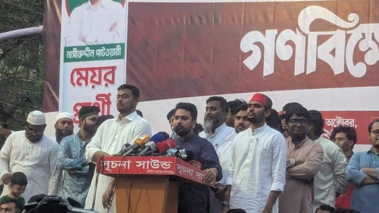 এনসিপির আহ্বায়ক নাহিদ ইসলাম  