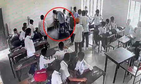 ক্লাসরুমে ঢুকে কোমলমতিদের সামনেই ছাত্রকে তিনবার আছাড় সহপাঠীর বাবার