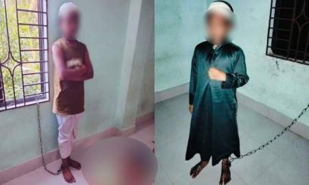 মাদ্রাসায় শিশুদের শিকলে বেঁধে নির্যাতন, ভাইরাল ভিডিও