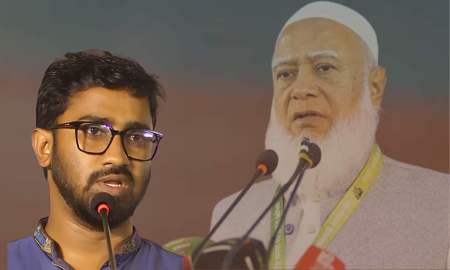 জামায়াত আমিরের ‘আউল-ফাউল’ বক্তব্য শুনে মানুষ হাসি-তামাশা করছে: রাশেদ খাঁন