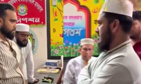 শিশুকে যৌন হয়রানির কথা স্বীকারের সময় শিক্ষককে সপাটে চড়, ভিডিও ভাইরাল