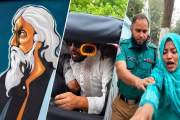 রবীন্দ্রনাথের গ্রাফিতিতে কালি: রিমান্ড শেষে আয়াশ-মার্জিয়া ক…