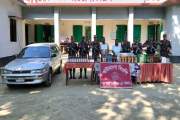 প্রাইভেট কারে মিলল ২১৫ বোতল ভারতীয় মদ, আটক ২