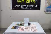 এসআরবি-১৩-এর অভিযান: ইয়াবা-ট্যাপেন্টাডলসহ গ্রেপ্তার ৩