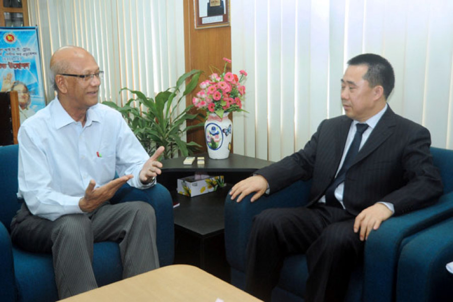 শিক্ষামন্ত্রীর সঙ্গে চীনের রাষ্ট্রদূতের সাক্ষাৎ