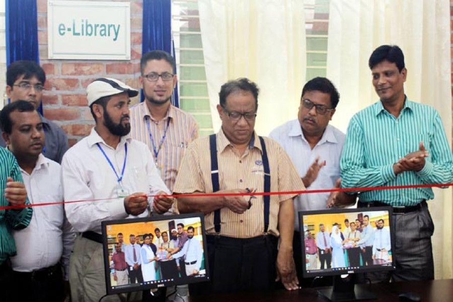 বাউয়েট ক্যাম্পাসে ই-লাইব্রেরি উদ্বোধন