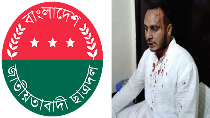 ছাত্রলীগের হামলায় আহত আকরাম উদ্দিন পাভেল