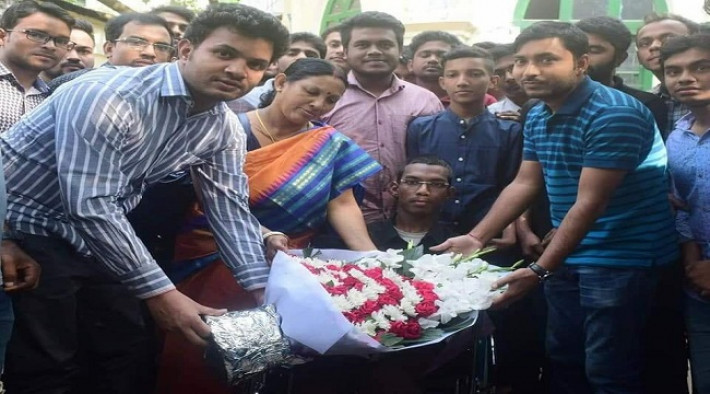 হৃদয়ের ভর্তির ব্যয়ভার নিল ঢাবি ছাত্রলীগ