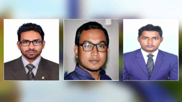 ফেনী ইউনিভার্সিটির তিন শিক্ষার্থী মো. আকবর হোসেইন, আব্দুল্লাহ আল জামান ও তৌহিদ উল্লাহ খান
