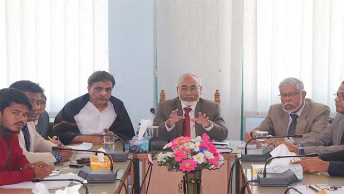 বাকৃবিতে সংবাদ সম্মেলন 