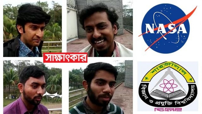 উপরের বাম থেকে: বিশ্বপ্রিয় চক্রবর্তী, এসএম রাফি আদনান, কাজী মাইনুল ইসলাম ও আবু সাদিক মাহদী