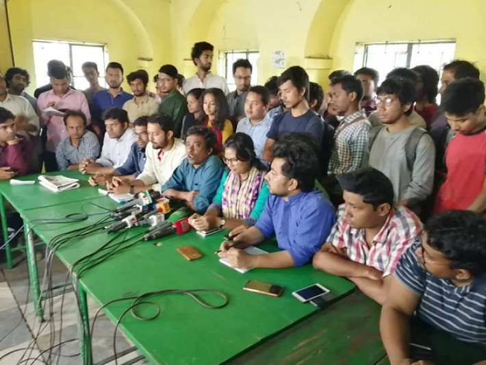 প্যানেল ঘোষণা করেন জোটের সমন্বয়ক ইমরান হাবিব রুমন