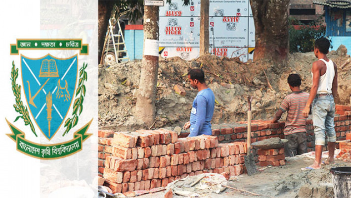 অপরিকল্পিত ফটক নির্মাণে বাকৃবির সৌন্দর্যহানি