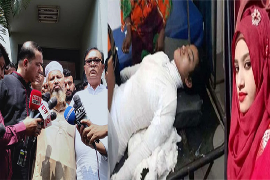 কান্নাজড়িত কন্ঠে মেয়ে হত্যার বিচার চাইলেন নুসরাতের বাবা