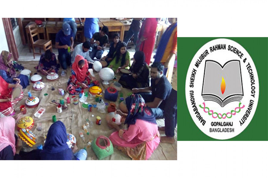 বশেমুরবিপ্রবি’তে উৎসব মুখর পরিবেশে চলছে পহেলা বৈশাখ আয়োজন