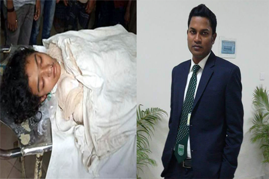 ফেনীর সাবেক নির্বাহী ম্যাজিস্ট্রেট সোহেল রানা (ডানে)