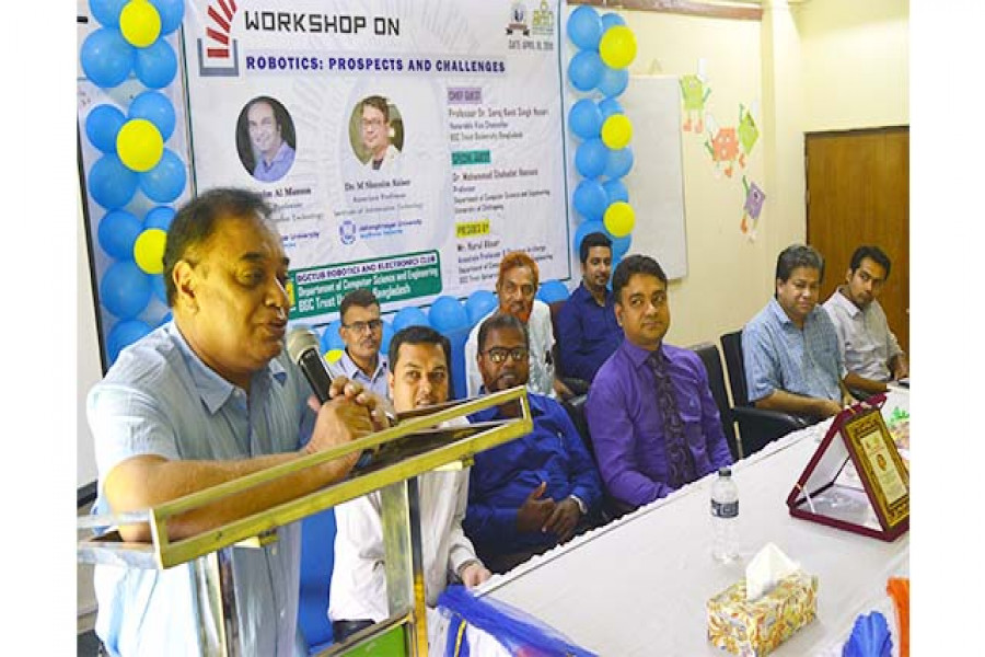 বিজিসি ট্রাস্ট বিশ্ববিদ্যালয়ে রোবটিক্স কর্মশালা