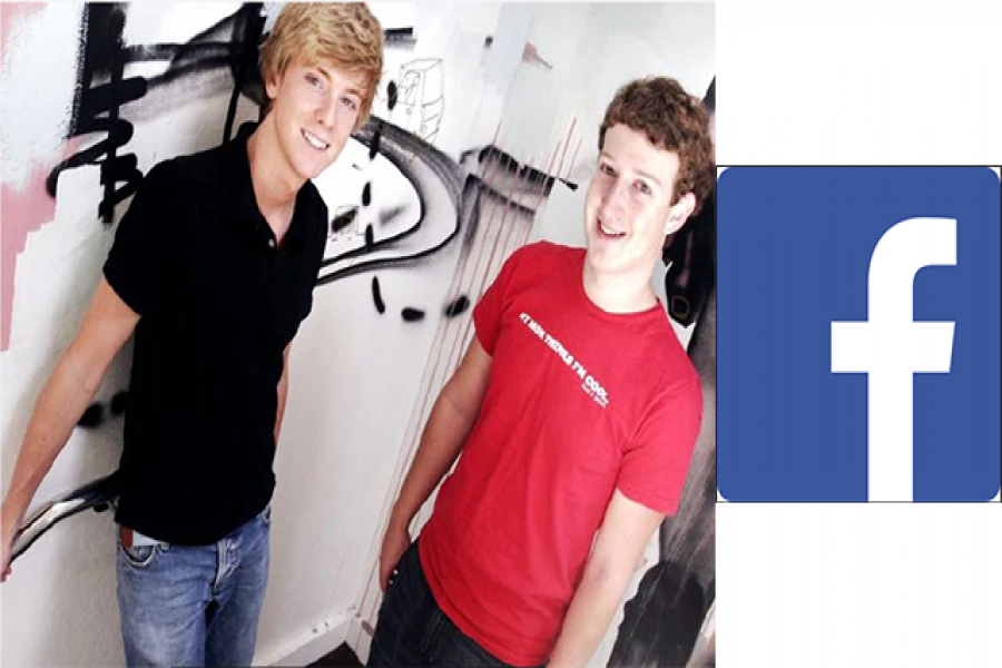 মার্ক জাকারবার্গের সঙ্গে ক্রিস হিউজ