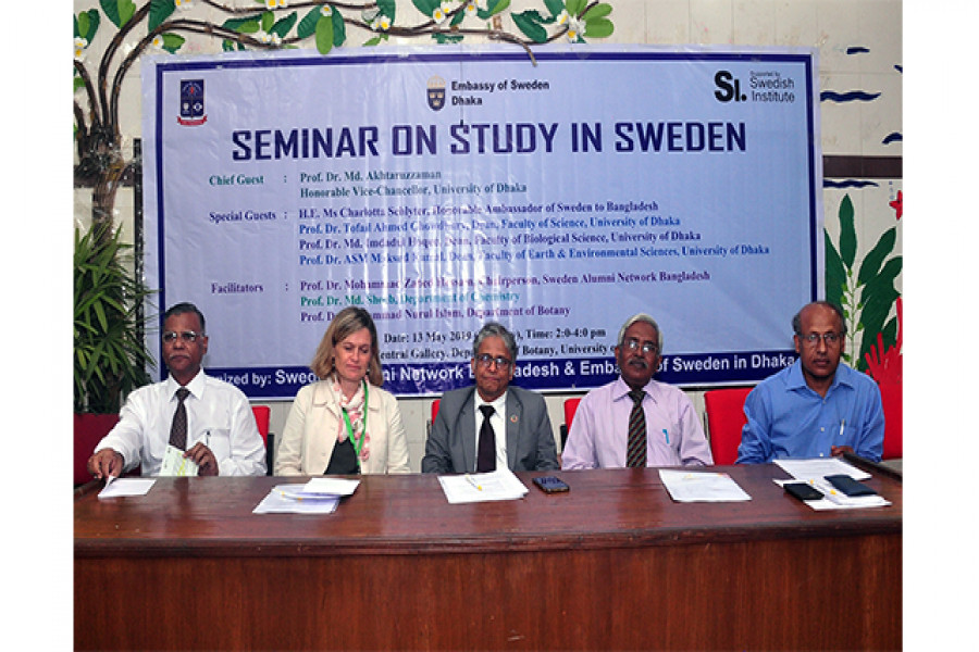ঢাবিতে সুইডেনে উচ্চশিক্ষা বিষয়ক সেমিনার অনুষ্ঠিত