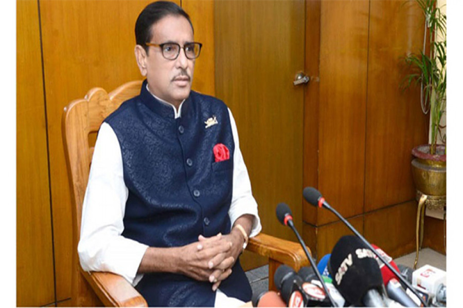 আওয়ামী লীগের সাধারণ সম্পাদক ও সেতুমন্ত্রী ওবায়দুল কাদের। 
