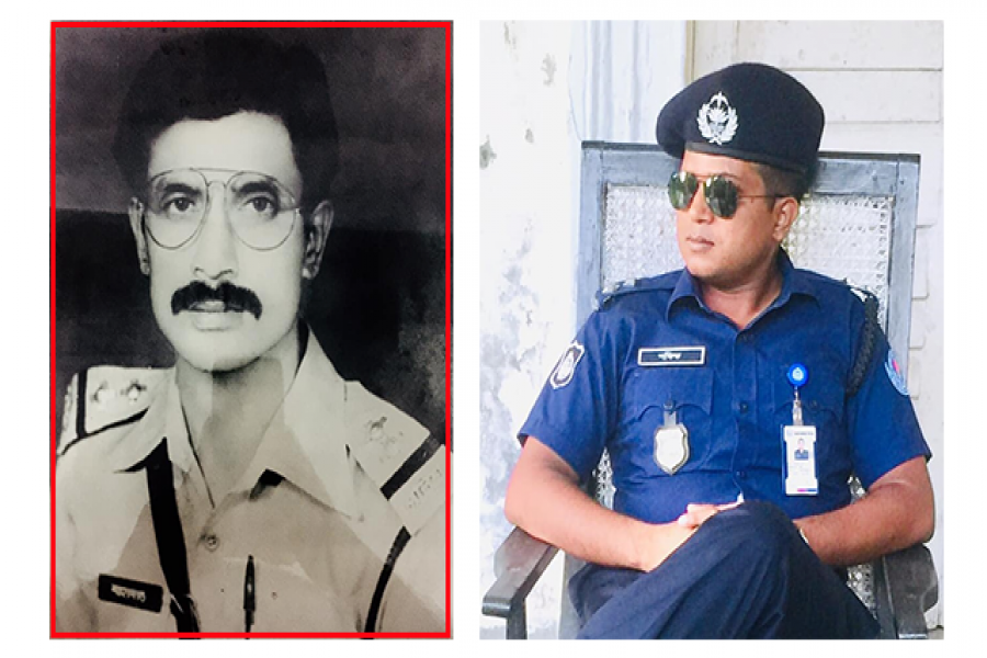 প্রথম ছবিটা আমার বাবার। ১৯৮৬ সালে আমার জন্মের কিছুদিন পর তোলা। আর দ্বিতীয় ছবিটা আমার, এবছরই তোলা।