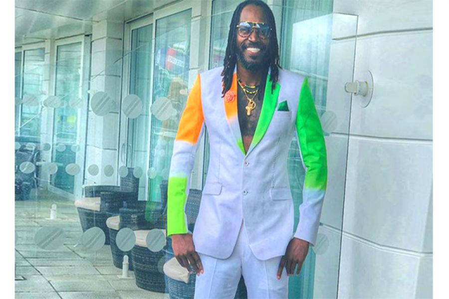 ভারত-পাকিস্তান ম্যাচে অভিনব সাজে গেইল!