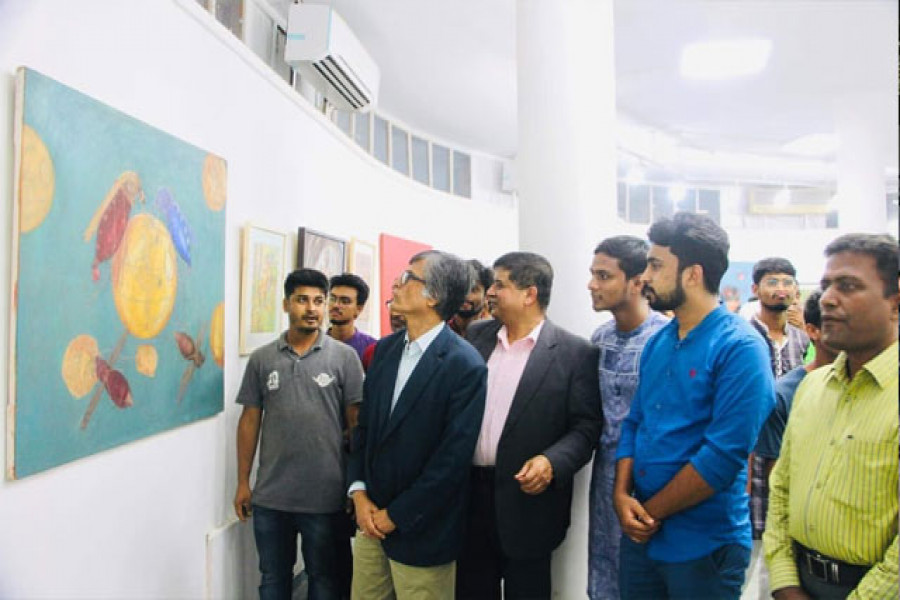  ঢাবির মুহসীন হল শিল্পকর্ম প্রদর্শনী-২০১৯ শুরু