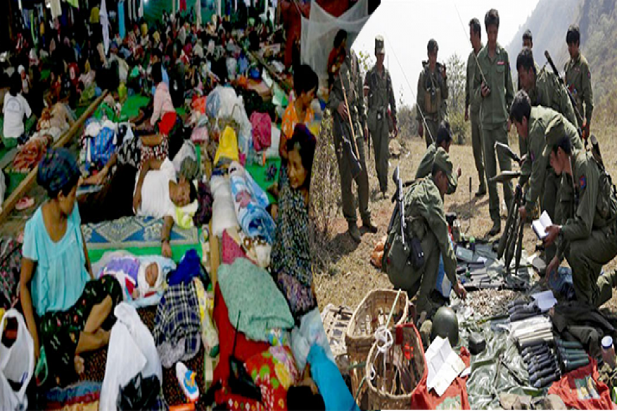 মিয়ানমারে বিদ্রোহীদের হামলায় ৩০ সেনা নিহত