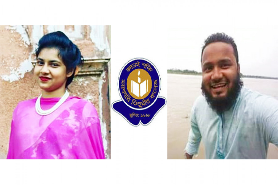 বামে সিদ্দিকের পাশে শ্রুতি লেখক মৌ