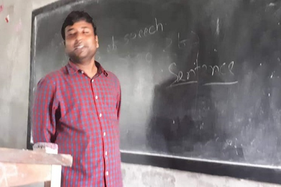 নিজের স্কুলে ক্লাস নিলেন ঢাবি ছাত্রলীগের সাবেক সভাপতি