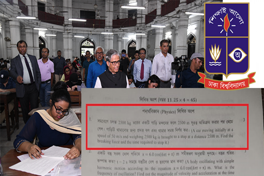 ঢাবির ‘ক’ ইউনিটের প্রশ্নে ভুল, ক্ষুব্ধ প্রতিক্রিয়া শিক্ষার্থীদের