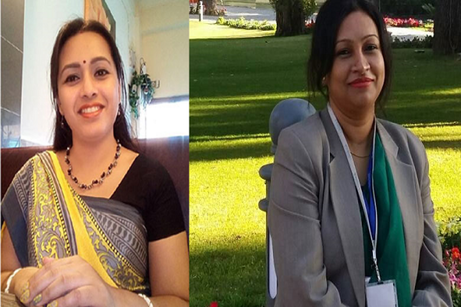 বেগম আফরোজা আক্তার ও বেগম শাম্মী ইসলাম।