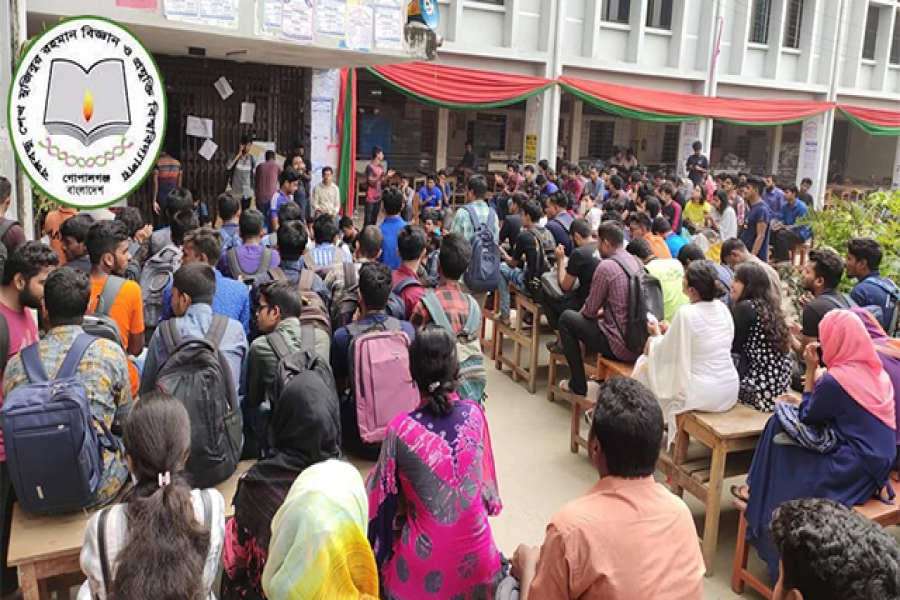 শিক্ষার্থীদের ১৭ দাবির আন্দোলনে ফের অচলাবস্থা বশেমুরবিপ্রবিতে