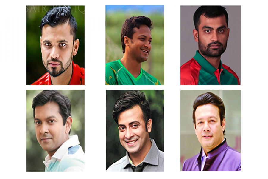 মাশরাফি, সাকিব, তামিম, তাহসান, শাকিব এবং এস ডি রুবেল